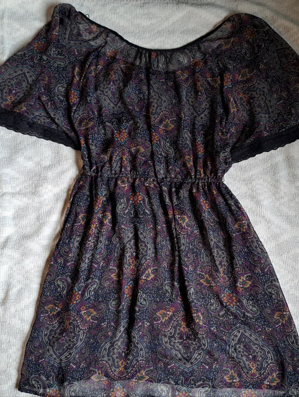 Xhilaration Paisley Shoulder Dress